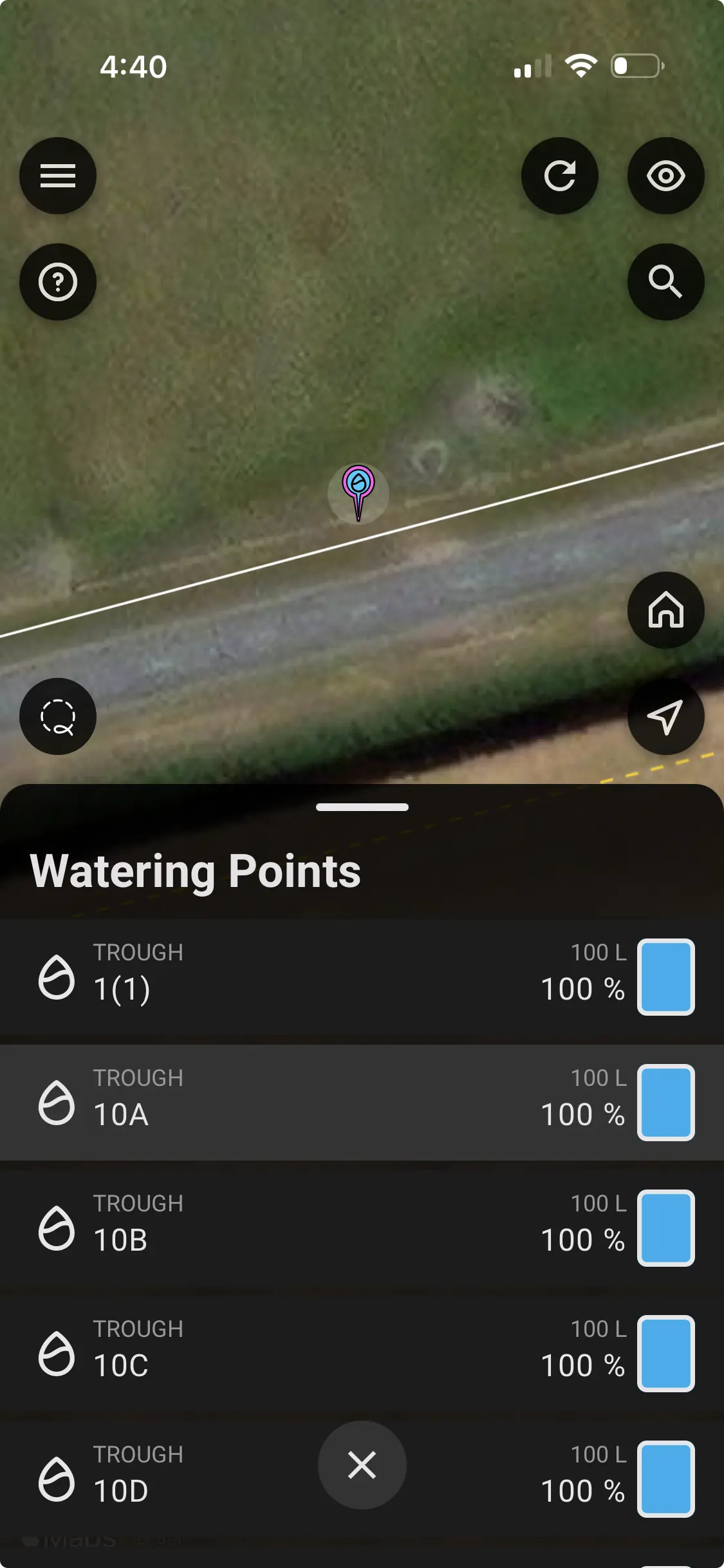Track every water source.